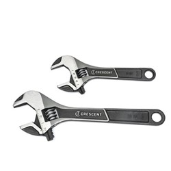 Wide Jaw Adjustable Wrench Set 6" & 10"