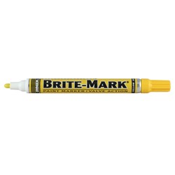 Brite-Mark Yellow Valve Action Marker