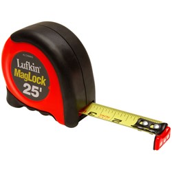 1"x 25' Autolock Magnetic Hook Tape Rule