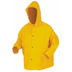 PVC/ Poly Yellow Rain Jacket XL