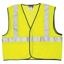Economy Fluorescent Lime Vest Large