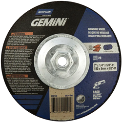 7x1/4x5/8-11 Gemini Saucer Wheel A24S