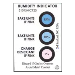 3 Spot Humidity Indicator Card 125/Can