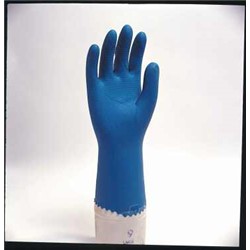 Blue Latex Canners Glove Unlined Large