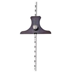 0 - 150mm Steel Rule Depth Gage mm,1/2mm