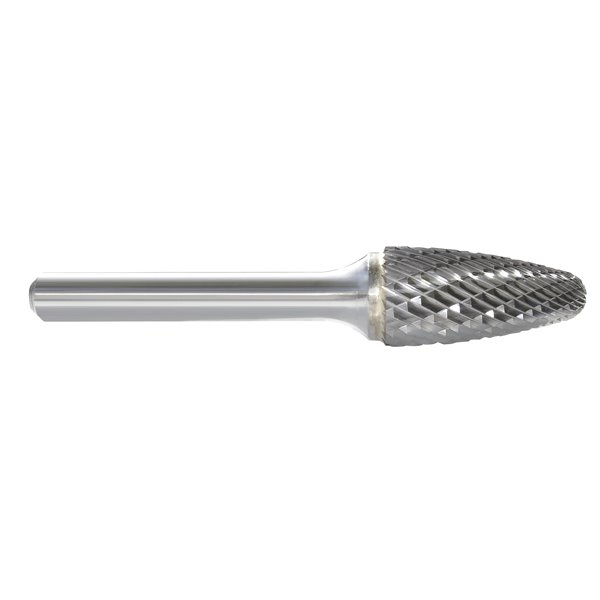 Cylindrical Ball Nose SC-52 Carbide Burr Double Cut 1/8 x 5/32 in.