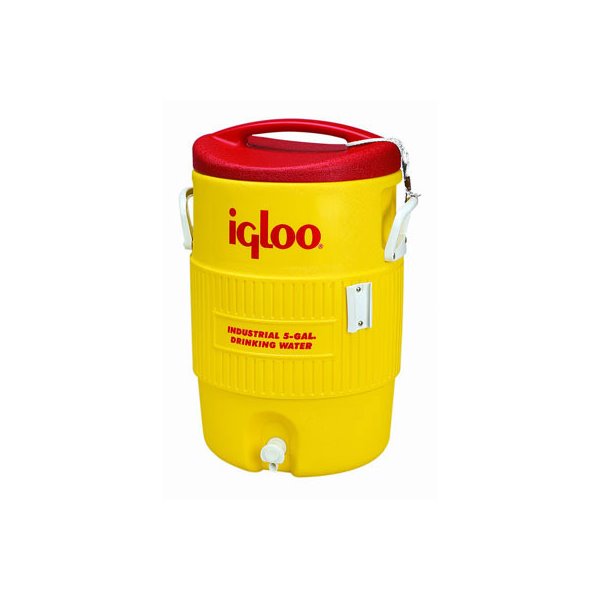 IGL451 Igloo Industrial Water Cooler Yellow/Red 5 Gallon 1 Each 