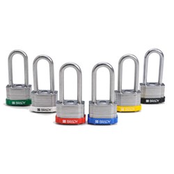 Red Steel Padlock 2" Clearance