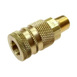 1/4" Industrial Coupler 3/8" MPT