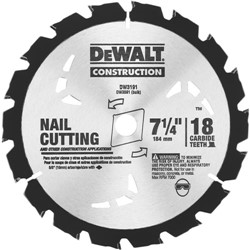 7-1/4" 18T Nail Cutting Saw Blade