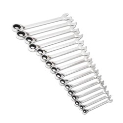 16 Pc Metric Ratcheting Wrench Set