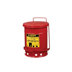 6 Gal Oily Waste Can Foot Operated Cover