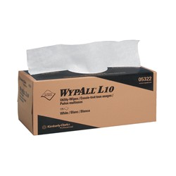 Wypall L10 White Wipes 12" x 10.25"