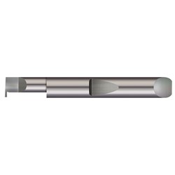 Minimum Bore Diameter Projection Micro 100 QRR-079-16 Quick Change Retaining Ring Grooving Tool 1.000 2.5 2.54 mm Shank Diameter 25.4 mm 0.3750 0.079 Groove Width 2.00 mm Maximum Bore Depth 0.370 Solid Carbide Tool 9.4 mm 9.5 mm 0.100