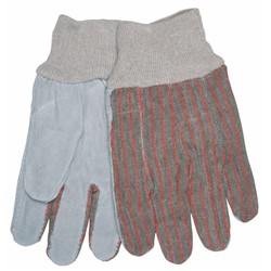 Economy Leather Palm Knit Wrist Glove