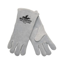 Premium Gray Leather Welders Glove XL