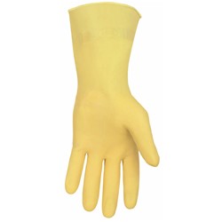 18 mil Latex Amber Canners Glove Medium