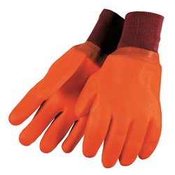 Foam-insulated PVC Knit Wrist Glove L