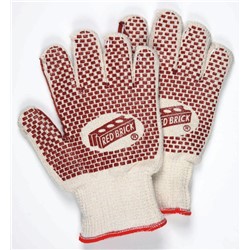 Red Brick Terrycloth Glove 2 Ply Ladies'