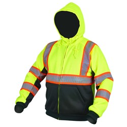Hi-Visibility Hoodie Jacket Large
