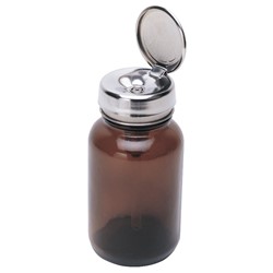 4 OZ Amber Glass One-Touch Pump Bottle