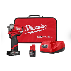 M12 Fuel 3/8" Stubby Impact Wrench Kit