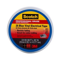 35 3/4" x 66' Electrical Tape Blue