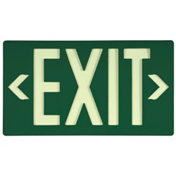Glo Brite® Eco Exit Sign Green