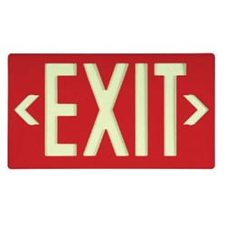 Glo Brite® Eco Exit Sign Red