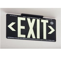 100Ft Black Exit Sign