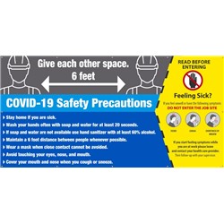 Covid-19 Safety Precautions Banner