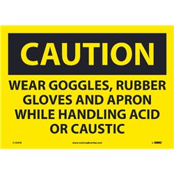 Wear Ppe When Handling Acid Or Caustic
