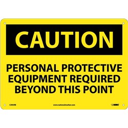 Caution PPE Safety Sign