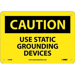 Caution Use Static Grounding Devices