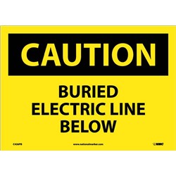 Caution Buried Electric Line Below