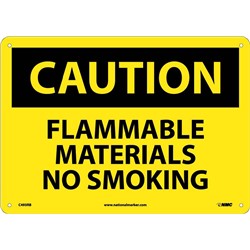 Caution Flammable Materials No Smoking