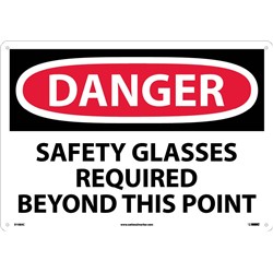 Danger Eye Protection Required Sign