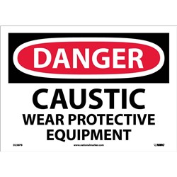 Danger Caustic Wear Protective Equipment