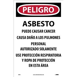 Danger Asbestos Dust Hazard Paper Hazard