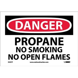 Danger Propane No Smoking No Open Flame