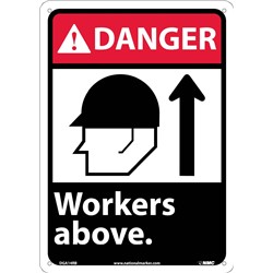Danger Workers Above Sign