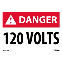 Danger 120 Volts Sign
