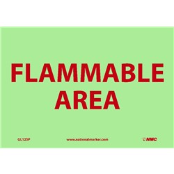 Flammable Area Sign