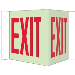 3-View Exit Sign