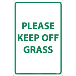 Please Keep Off Grass Sign
