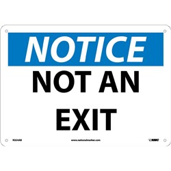 Notice Not An Exit Sign