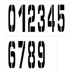 Stencil Set Numbers 0-9, 36"