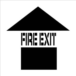 Fire Exit Plant Marking Stencil