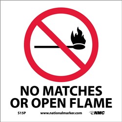 No Matches Or Open Flame Sign