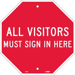 All Visitors Must Sign In Here, Octagon